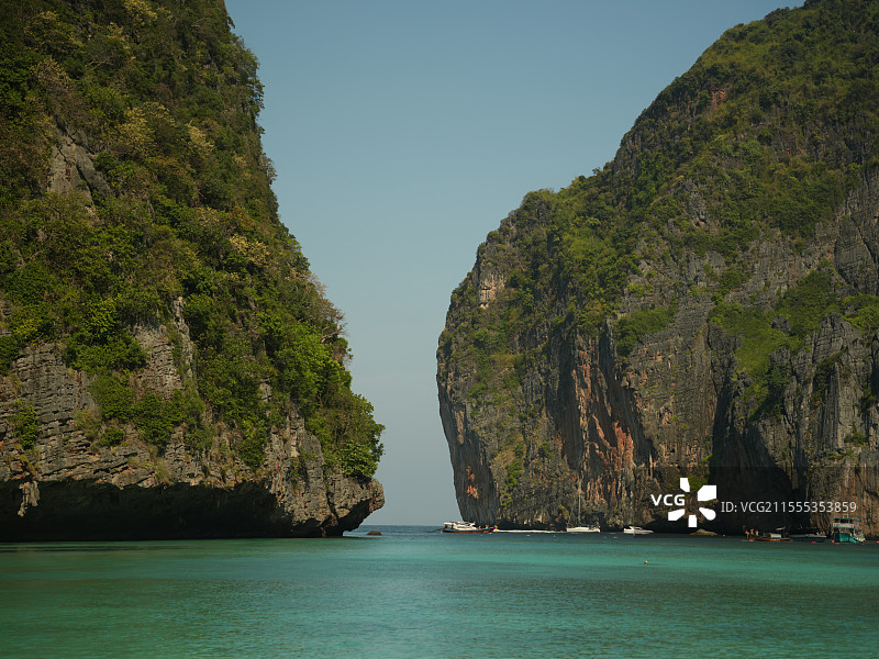 泰国甲米皮皮岛天堂湾图片素材