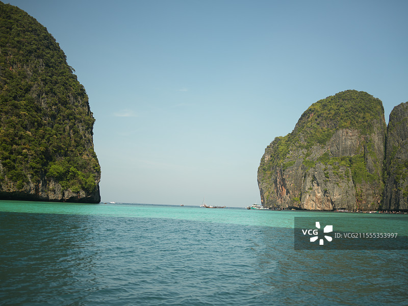 泰国甲米皮皮岛天堂湾图片素材