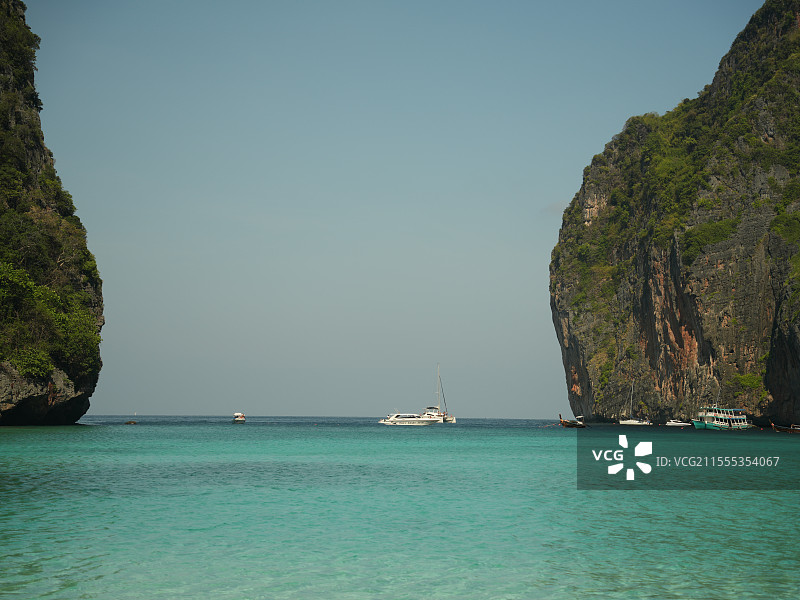 泰国甲米皮皮岛天堂湾图片素材