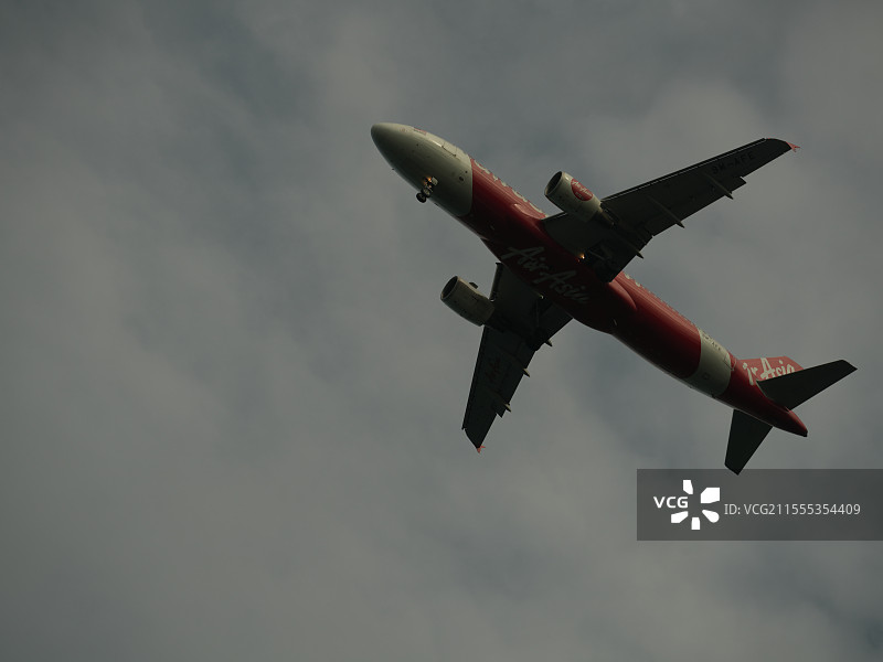 马来西亚亚洲航空飞机图片素材
