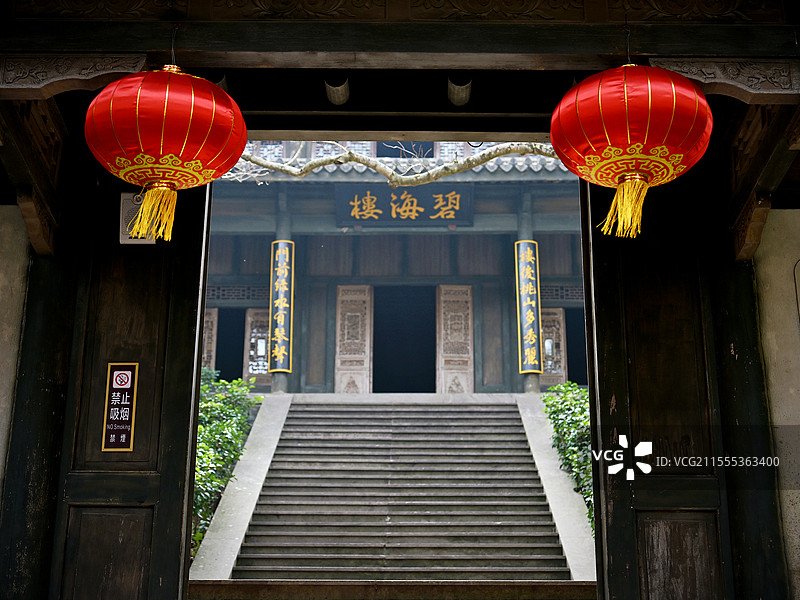 舟山桃花岛碧海楼图片素材