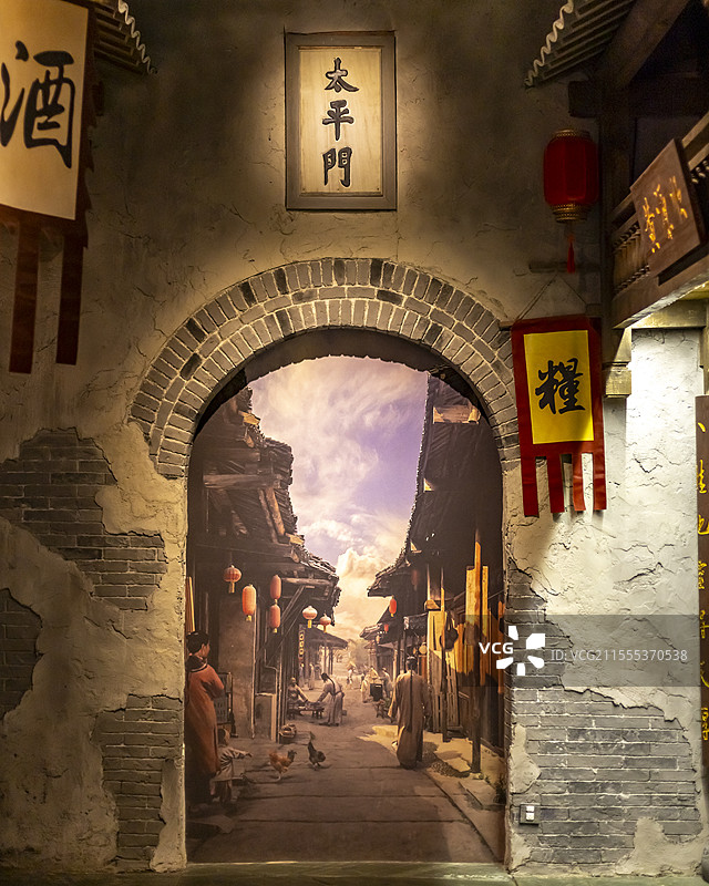 太平门古镇 广西壮族自治区博物馆图片素材