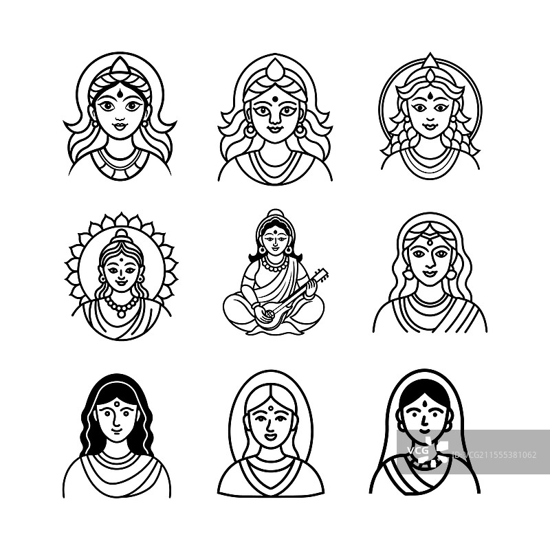 女神图标集图片素材