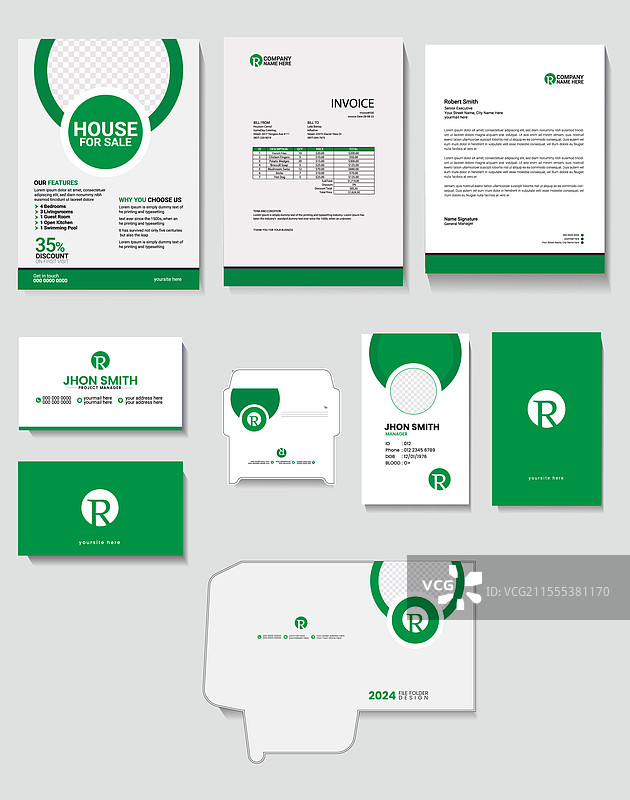 专业文具商务套件设计图片素材