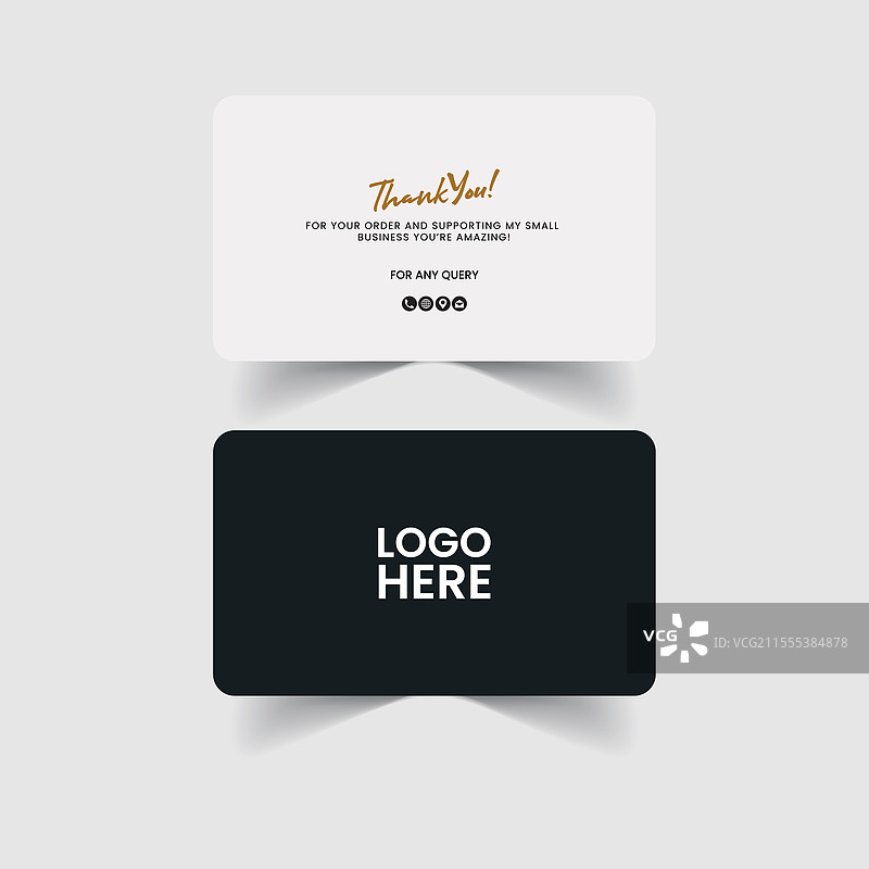 感谢您的名片模板设计图片素材
