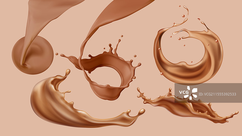 巧克力飞溅系列图片素材