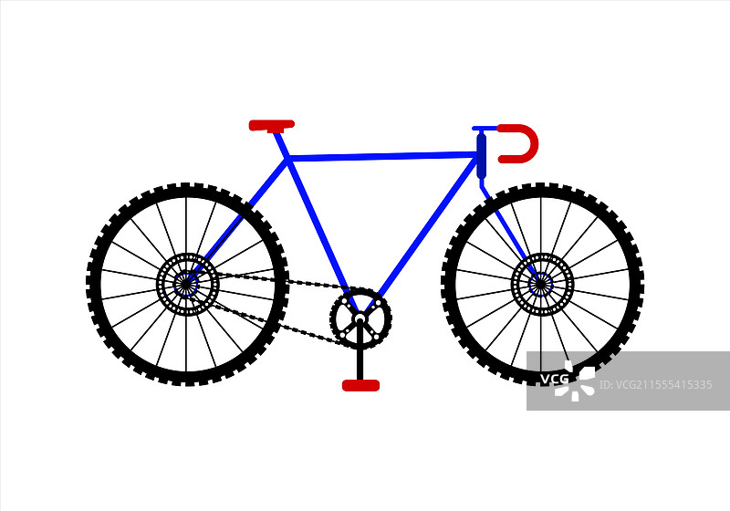 山地自行车艺术等距自行车艺术图片素材