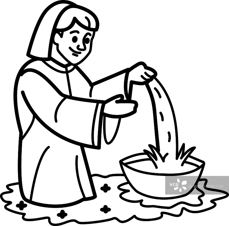 洗礼仪式图片素材