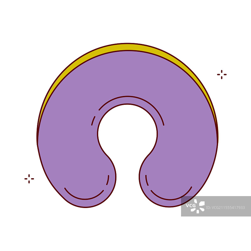 飞机旅行枕图标设计图片素材