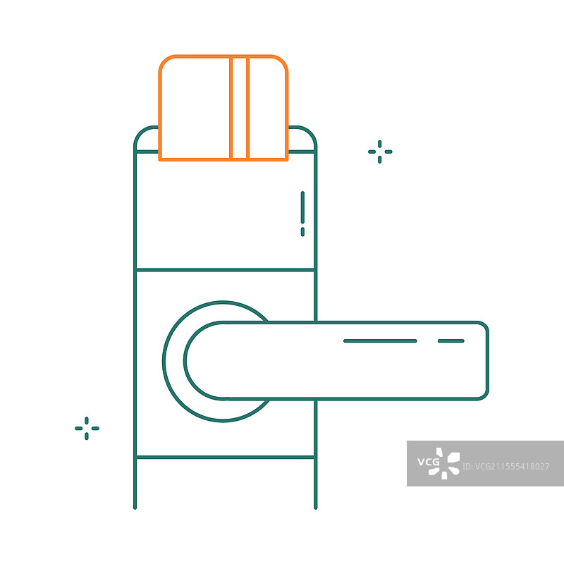 门禁卡锁图标设计图片素材