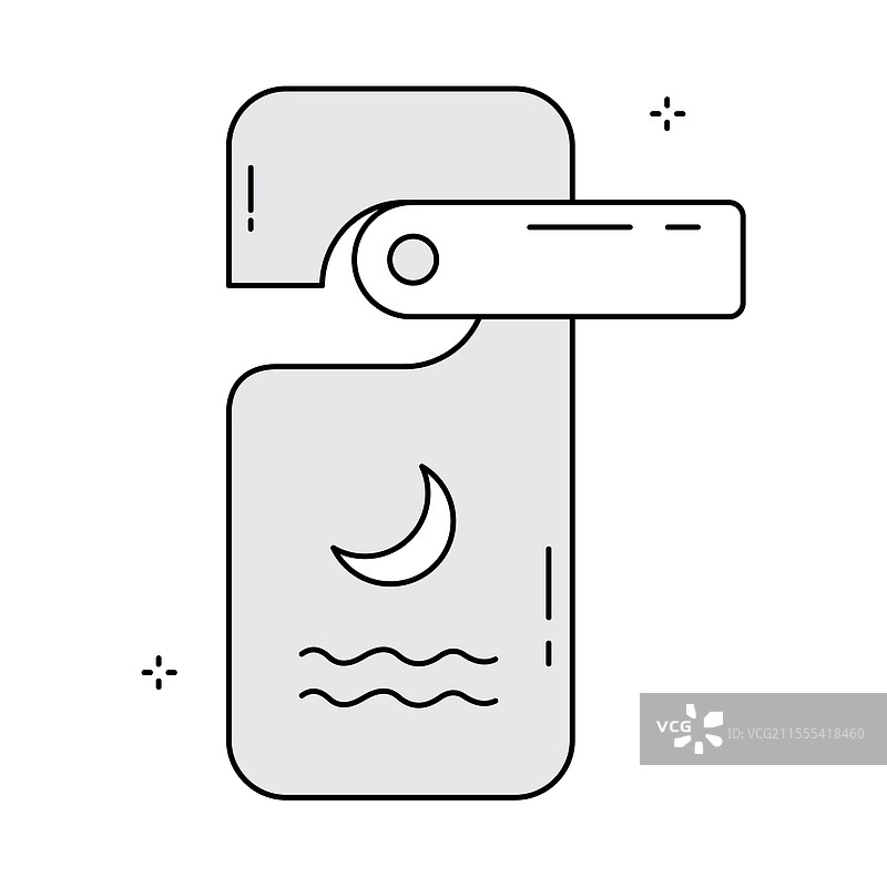 悬挂式门牌隐私图标设计图片素材