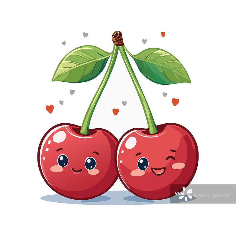 可爱的樱桃水果图片素材