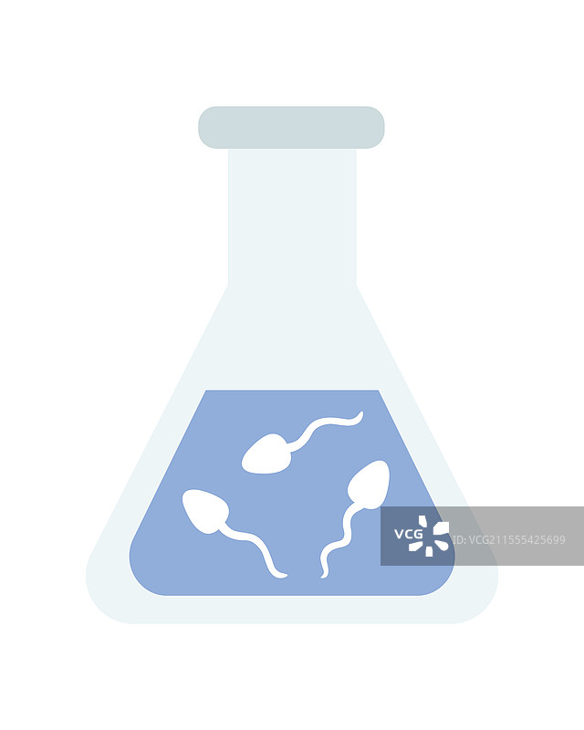 医学分析瓶与精子图片素材