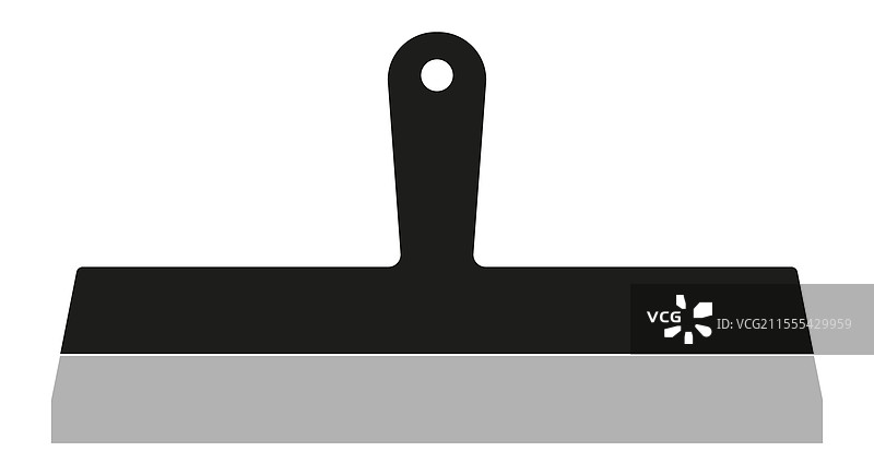 宽平铲子，平坦，孤立在图片素材