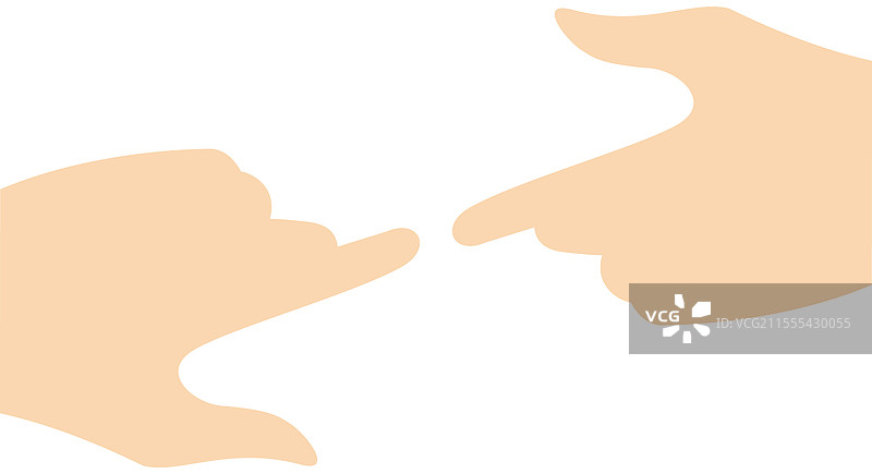 米开朗基罗风格的简单图标扁平化手部设计图片素材