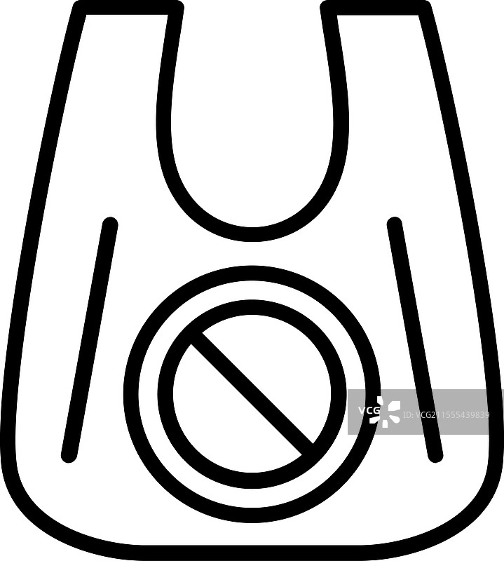 塑料袋线条图标设计图片素材