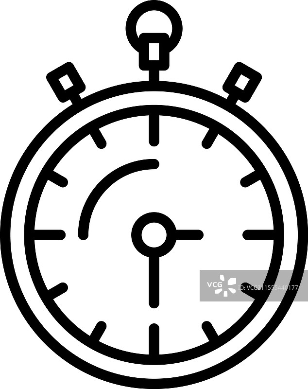 计时器线条图标设计图片素材