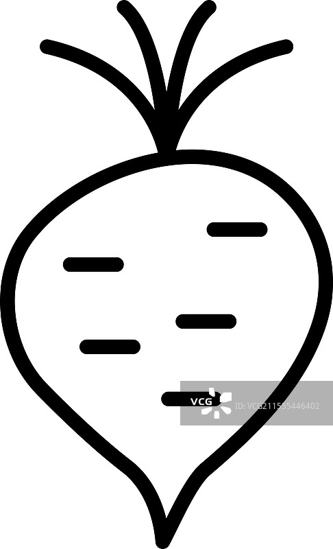 甜菜线条图标设计图片素材
