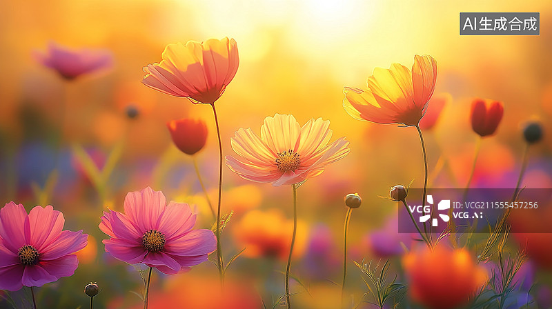 【AI数字艺术】盛开的鲜花图片素材