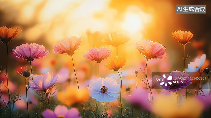 【AI数字艺术】盛开的鲜花图片素材