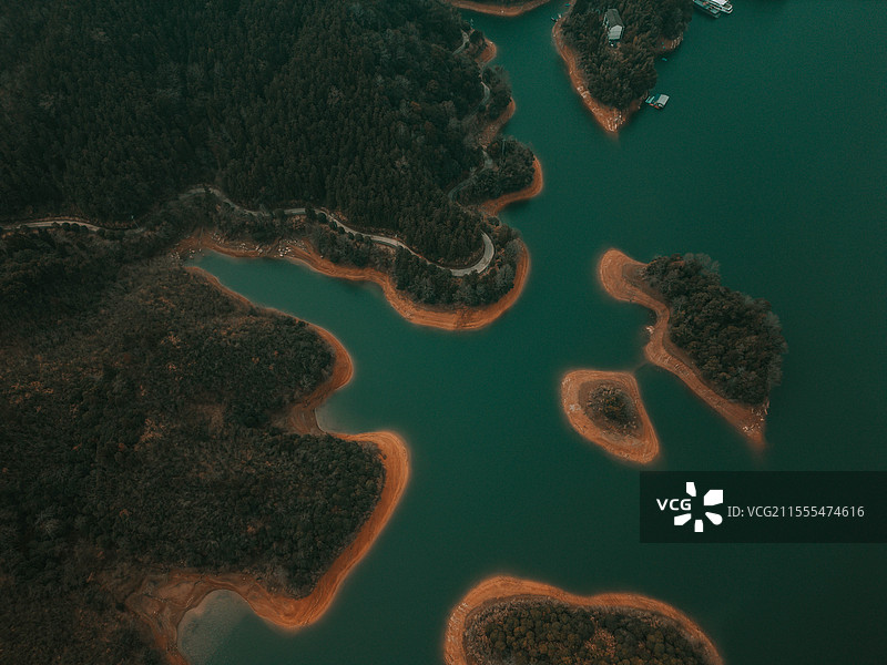 龙川湾航拍图片素材