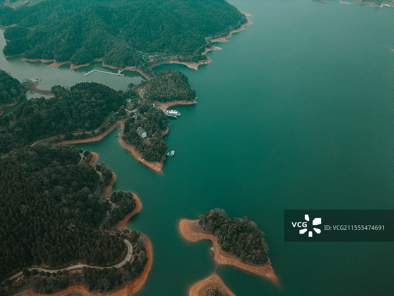 龙川湾航拍图片素材