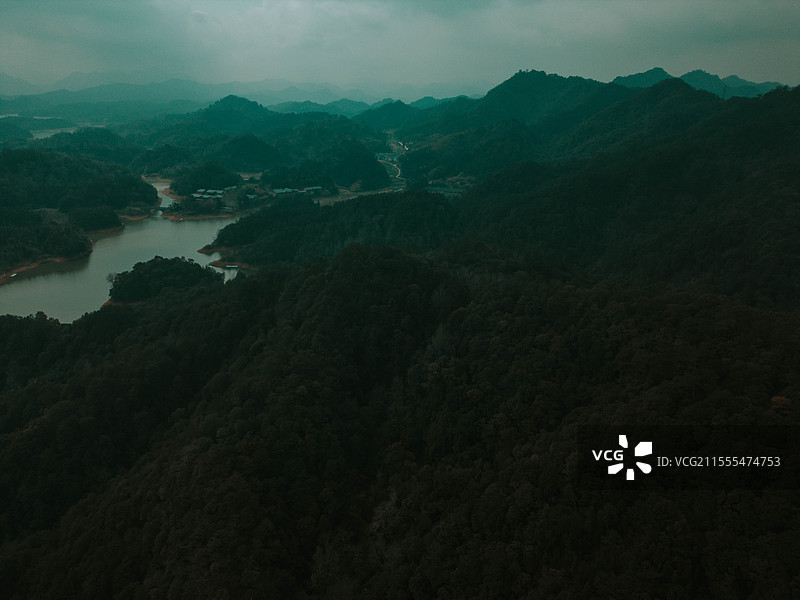 龙川湾航拍图片素材