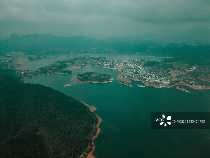 龙川湾航拍图片素材
