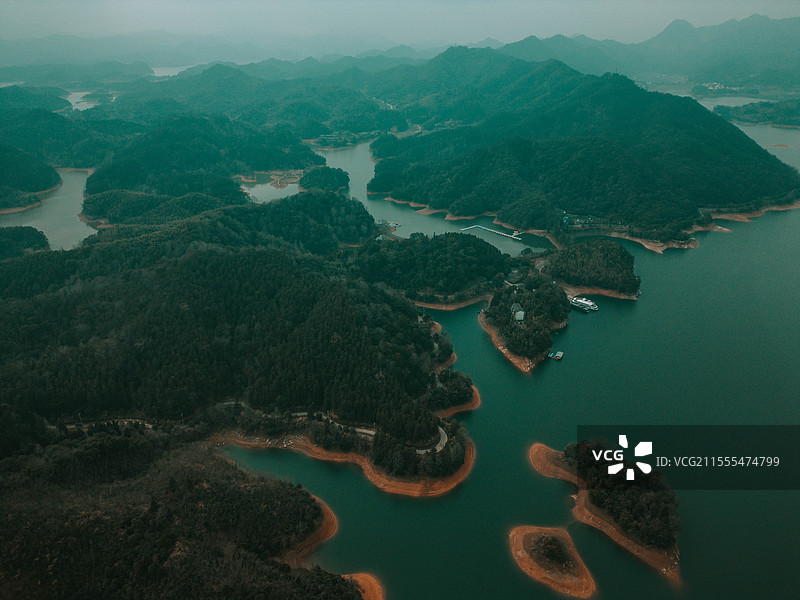 龙川湾航拍图片素材