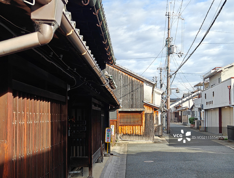 日本奈良古城街道町屋图片素材