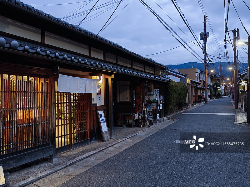 日本奈良古城街道町屋图片素材