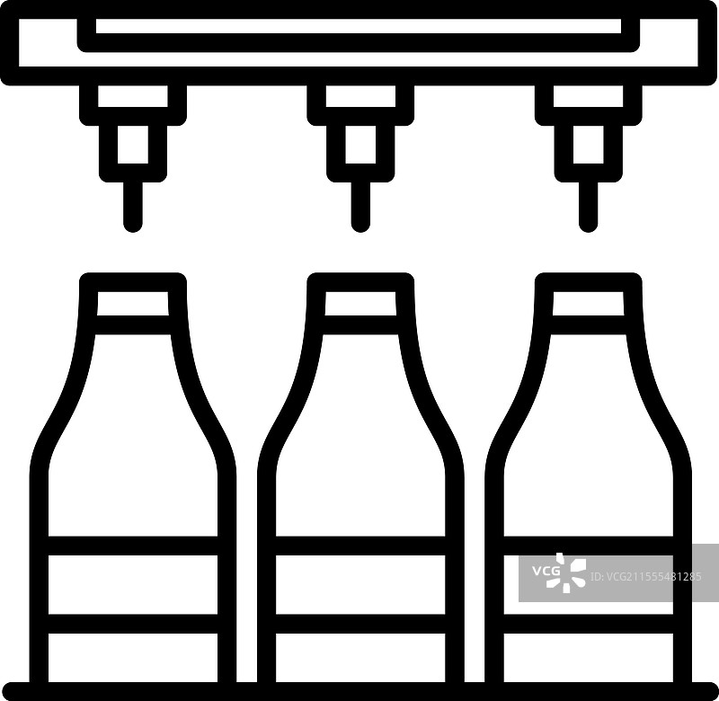 瓶装生产线图标设计图片素材