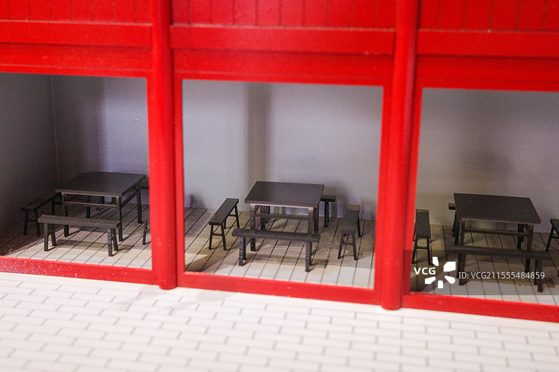 老北京叫卖场景微缩景观模型图片素材