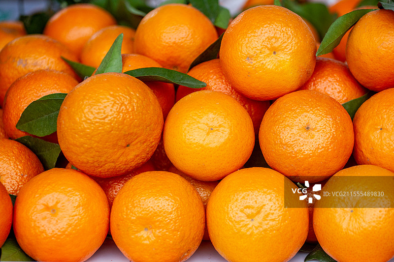 四川省绵阳市户外售卖的砂糖橘，橘子，柑子，橙子图片素材