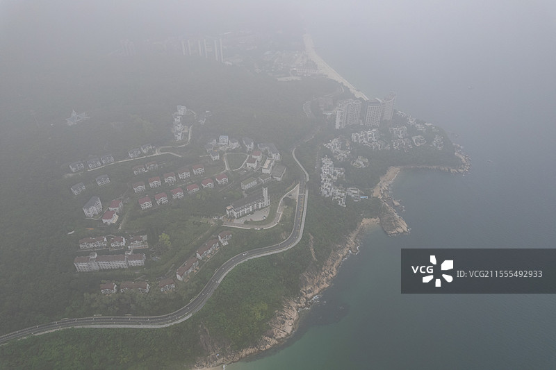 深圳大鹏，金沙湾沙滩，航拍海洋自然之美！图片素材