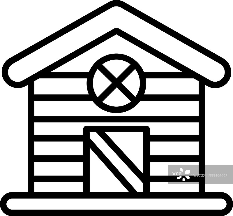 小屋线条图标设计图片素材