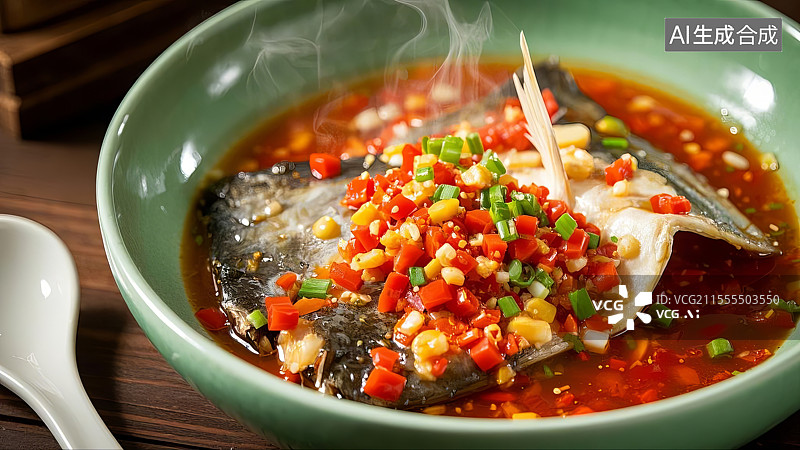 【AI数字艺术】剁椒鱼头图片素材