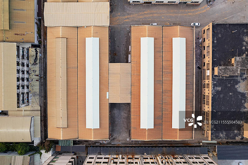 东莞，寮步镇，航拍城镇建筑风光图片素材