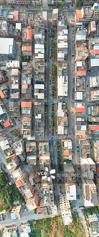 东莞，寮步镇，航拍城镇建筑风光图片素材