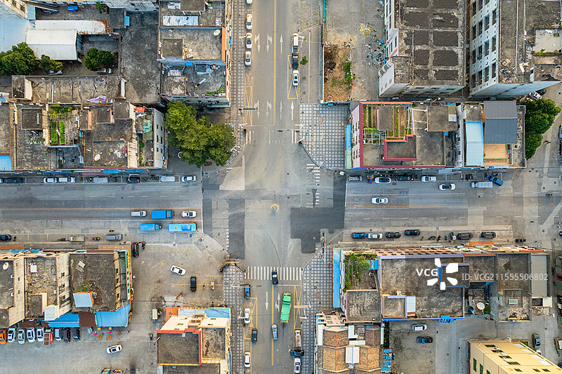 东莞常平镇，航拍城镇建筑之美！图片素材