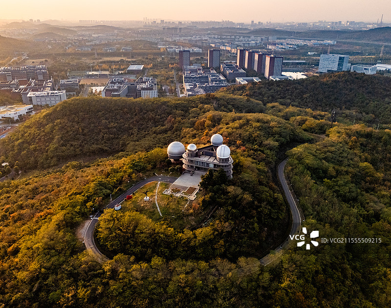 航拍南京大学天文台图片素材