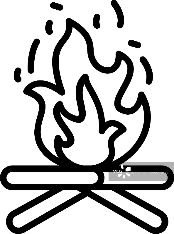 火焰线条图标设计图片素材