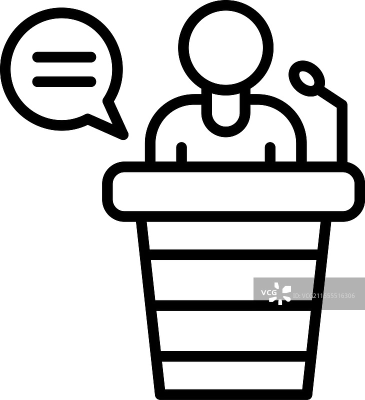 会议线条图标设计图片素材