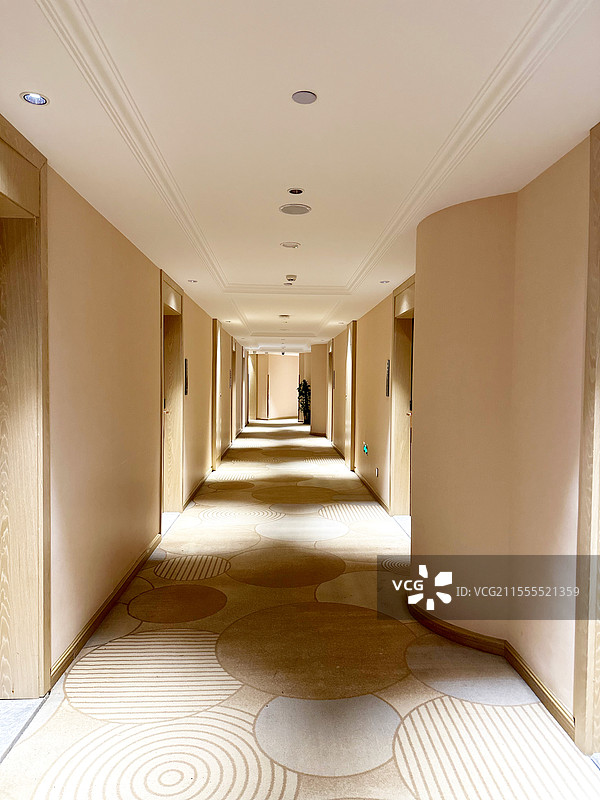 高档酒店室内走廊长廊现代设计建筑图片素材