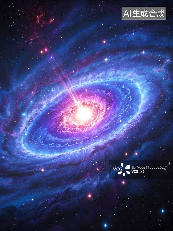 【AI数字艺术】超新星爆发插画图片素材