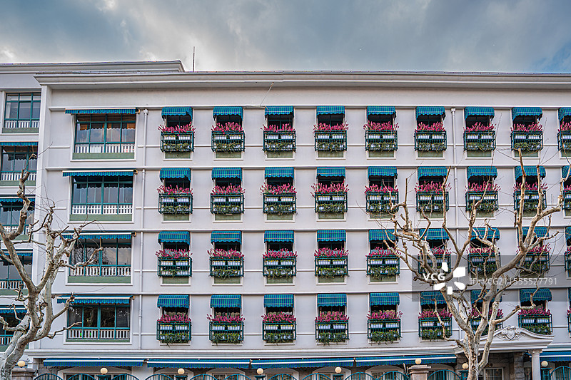 上海 淮海中路 漂亮房子 花窗 建筑线条 建筑设计 创意外观图片素材