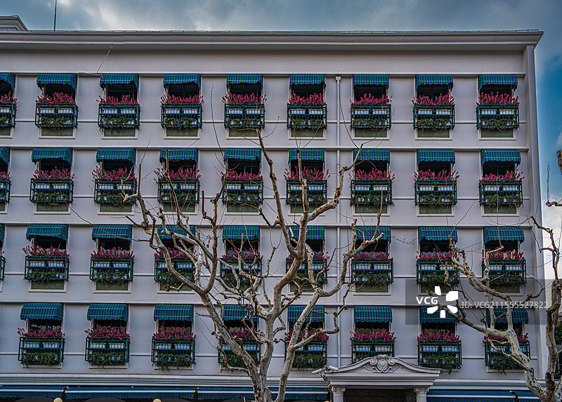 上海 淮海中路 漂亮房子 花窗 建筑线条 建筑设计 创意外观图片素材