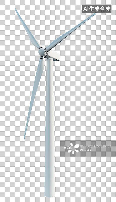 【AI数字艺术】3D风力发电机图片素材