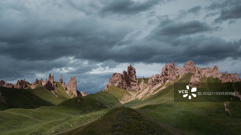 奎克乌苏石林图片素材