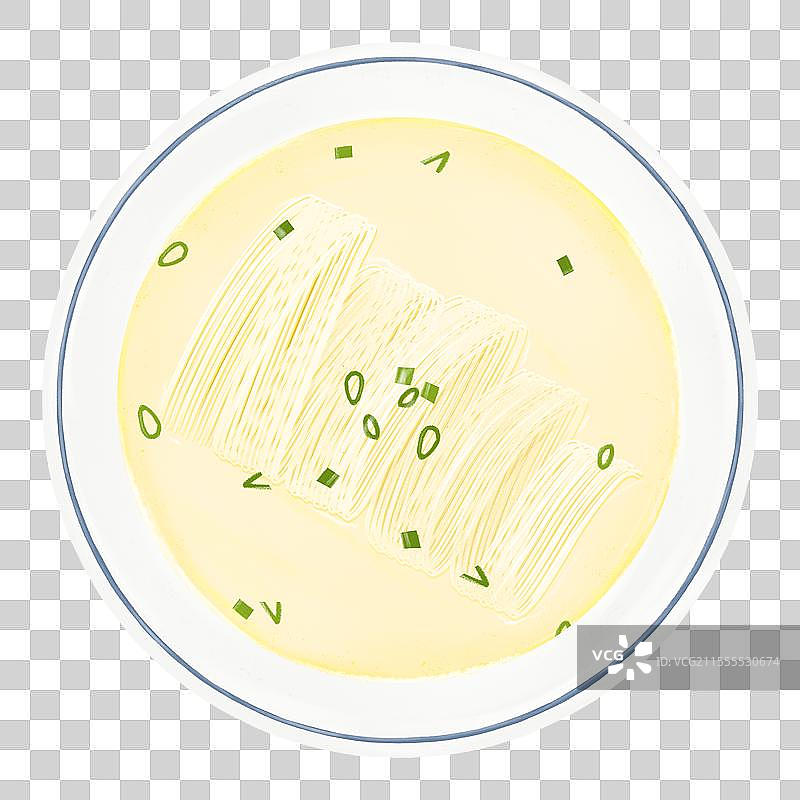 盐城特色美食插画东台鱼汤面图片素材